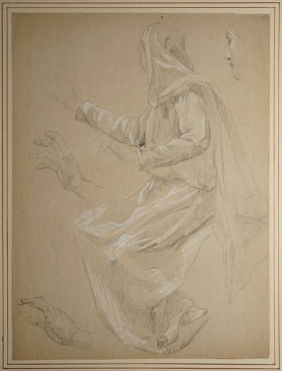 MERSON Luc-Olivier, entourage de, 
Femme...