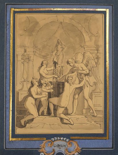 Attribué à GIBELIN, Esprit Antoine (1739-1813)
L’Amour...