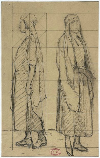 MONTENARD Frédéric, 1849-1926, 
Jeune femme...