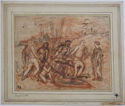 École italienne, XVIIIe siècle
Scène mythologique...