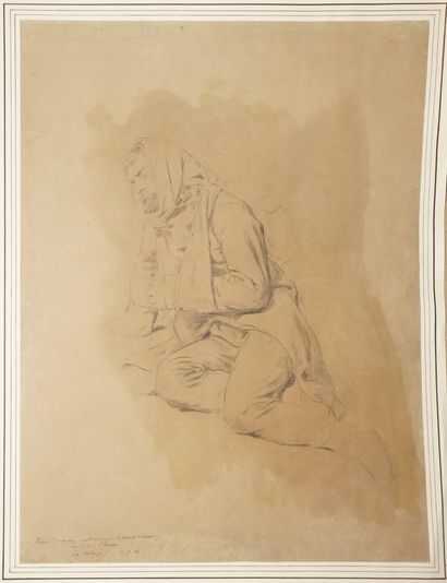 BELLANGÉ Eugène, 1837-1895, 
Soldat blessé,...