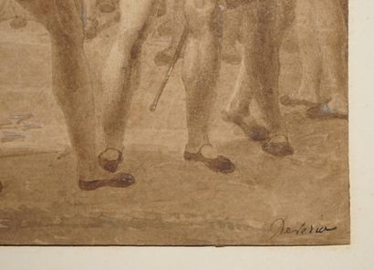 DEVÉRIA Eugène, attribué à, 
Henri IV et...