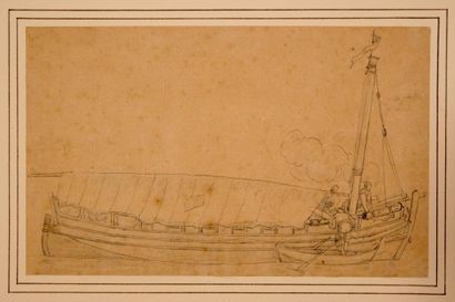 Attribué à VERNET, Joseph Claude (1714-1789)
Bateau
Plume...