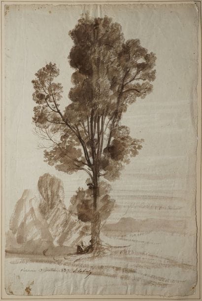 CABAT Louis, 1812-1893, 
Lecteur au pied...