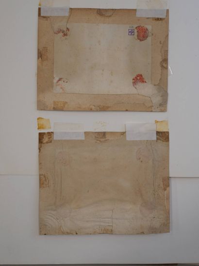 LELONG Paul (1799-1846)
Deux natures mortes
Gouache...