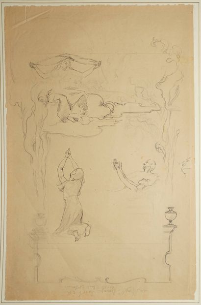 MOREAU-NÉRET Adrien, attribué à, 
L'Annonciation...