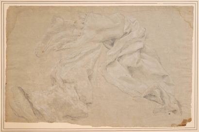 École française, XVIIIe siècle
Étude de drapé
Crayon...
