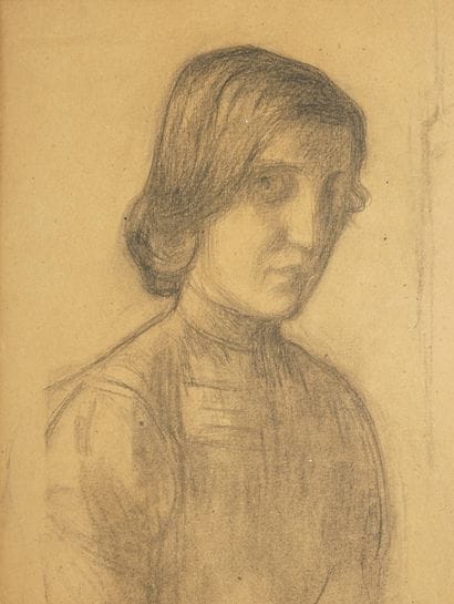 LOUP Eugène, attribué à, 
Femme en buste,...