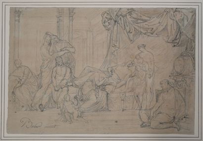 BOHER, François (1771-1825)
Mort de Britannicus
Crayon...