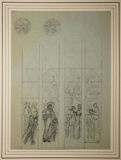 MERSON Luc-Olivier, 1846-1920, 
Jésus et...