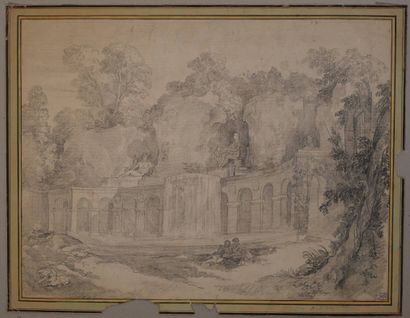 École française, XVIIIe siècle
La fontaine...