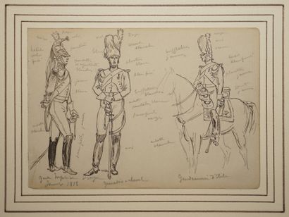 DETAILLE Édouard, entourage de, 
Garde impérial,...
