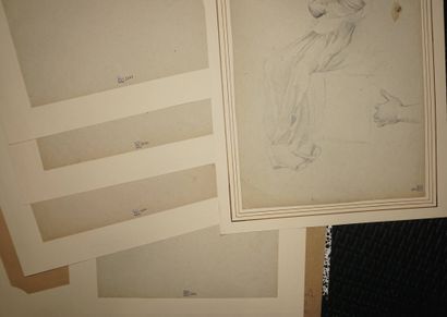 MERSON Luc-Olivier, entourage de, 
Femme...