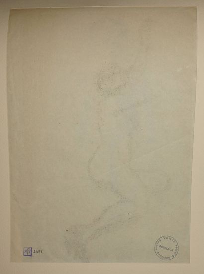 CARRIÈRE Eugène, 1849-1906, 
Femme nue main...