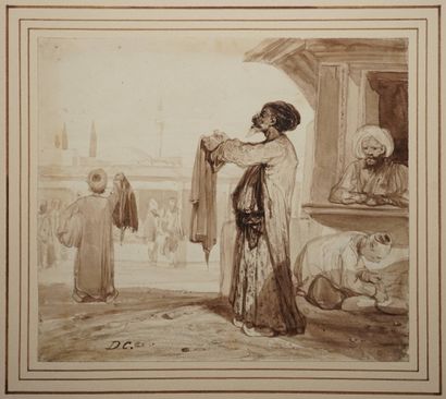 DECAMPS Alexandre Gabriel, 1803-1860, 
Marchand...