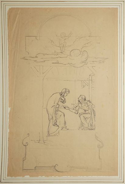 MOREAU-NÉRET Adrien, attribué à, 
L'Annonciation...