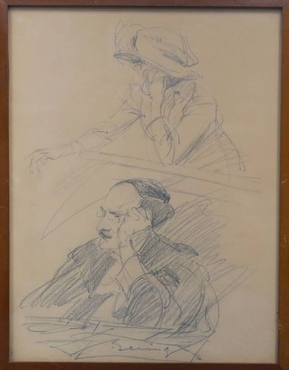 BERINGS Louis, 1888-1966,
Ensemble de huit...
