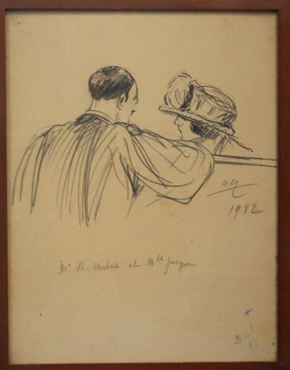 BERINGS Louis, 1888-1966,
Ensemble de huit...