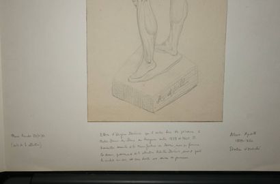APOIL Alexis, 1809-1864, 
Statue d'écorché,...
