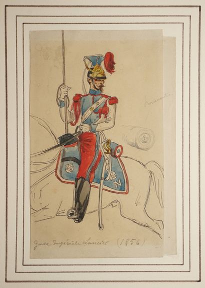 DETAILLE Édouard, entourage de, 
Étude de...