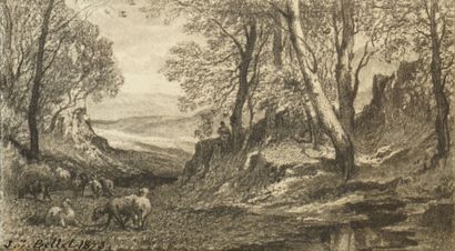 BELLEL Jean Joseph François, 1815-1898, 
Berger...