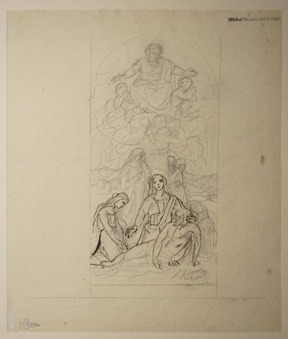 DUMAS Michel, 1812-1885, 
Descente de croix...