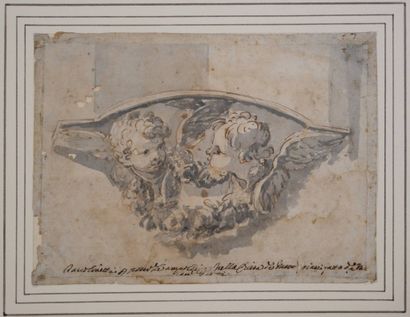 GHEZZI, Pier Leone (1674-1755)
Deux têtes...