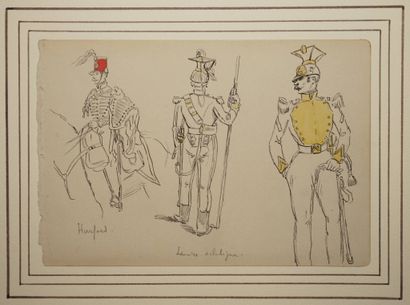 DETAILLE Édouard, entourage de, 
Garde impérial,...
