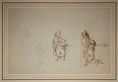 DUMAS Michel, 1812-1885, 
Descente de croix...