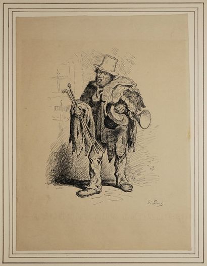 DORÉ Gustave, dans le goût de, 
Le vagabond,...