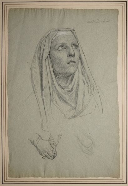 DAUBAN Jules Joseph, attribué à, 
Tête de...