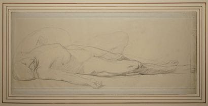 GÉRÔME Jean-Léon, attribué à, 
Guerrier étendu,...