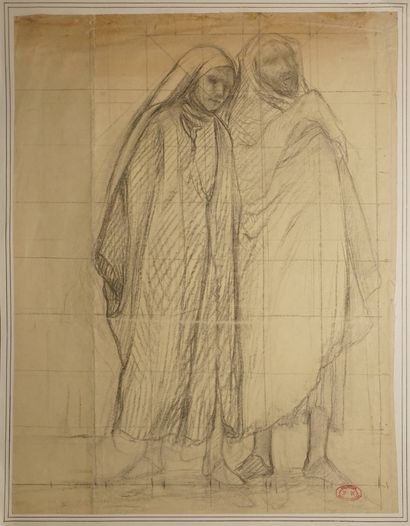 MONTENARD Frédéric, 1849-1926, 
Couple d'orientaux,...