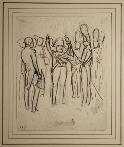 RAFFET Auguste Denis, 1804-1860, 
Les adieux...