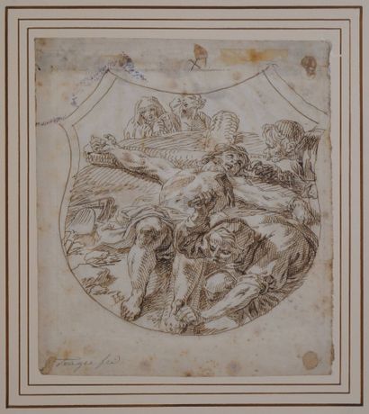 École hollandaise, XVIIe siècle
Christ cloué...