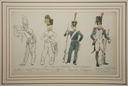 DETAILLE Édouard, entourage de, 
Étude d'un...