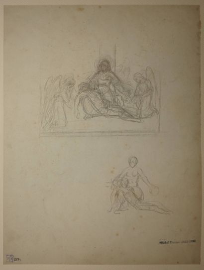 DUMAS Michel, 1812-1885, 
Descente de croix...