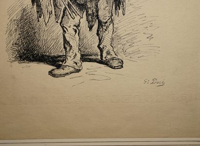DORÉ Gustave, dans le goût de, 
Le vagabond,...