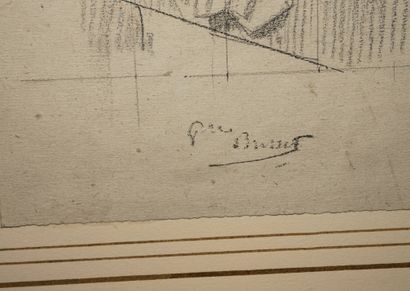BRISSET Pierre, 1810-1890, 
Figure en prière,...