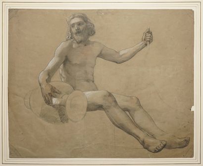 ANONYME, fin XIXe siècle, 
Étude d'homme...