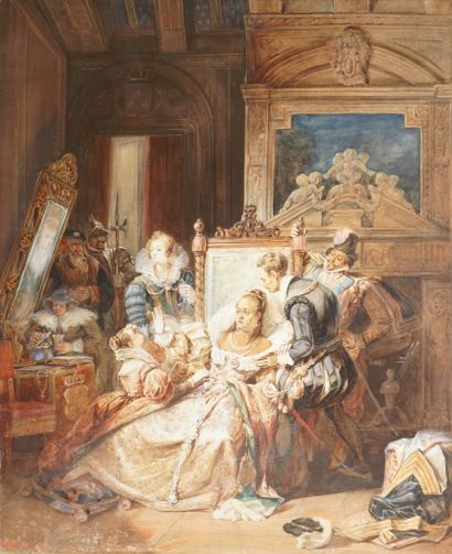 ÉCOLE ROMANTIQUE XIXe siècle, 
Catherine...