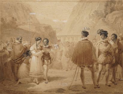 DEVÉRIA Eugène, attribué à, 
Henri IV et...