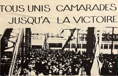 MAI 68 - AFFICHE

ANONYME
Tous unis camarades...