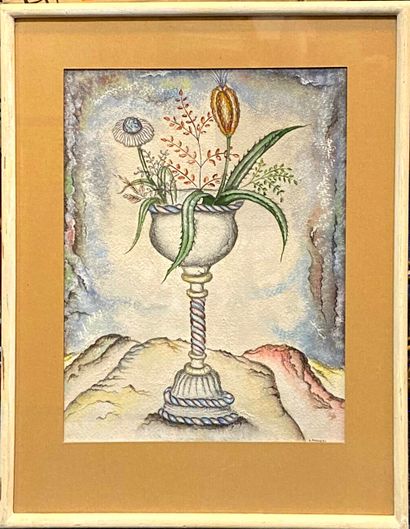 FORNARI Antonio (1902-1981)
Coupe aux fleurs,...