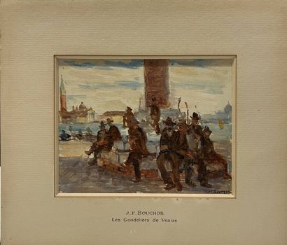 BOUCHOR Joseph-Félix (1853-1937)
Gondoliers...