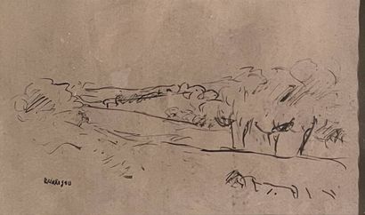 RAVAISOU Joseph (1865-1925)
Paysage aux arbres...