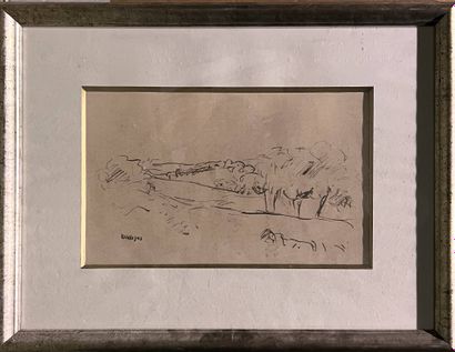 RAVAISOU Joseph (1865-1925)
Paysage aux arbres...