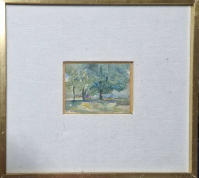 ECOLE MODERNE
Arbres,
aquarelle, porte une...