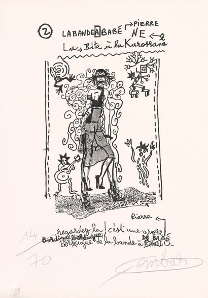 COMBAS Robert, né en 1957, 
Sans titre, 2017,...