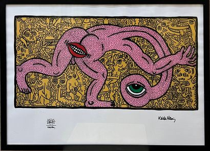 HARING Keith, d'après 
Sans titre, 
Reproduction...
